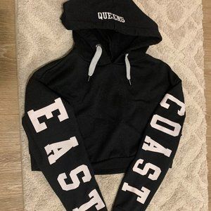 TopShop East Coast/Queens Cropped Sweatshirt *size small*